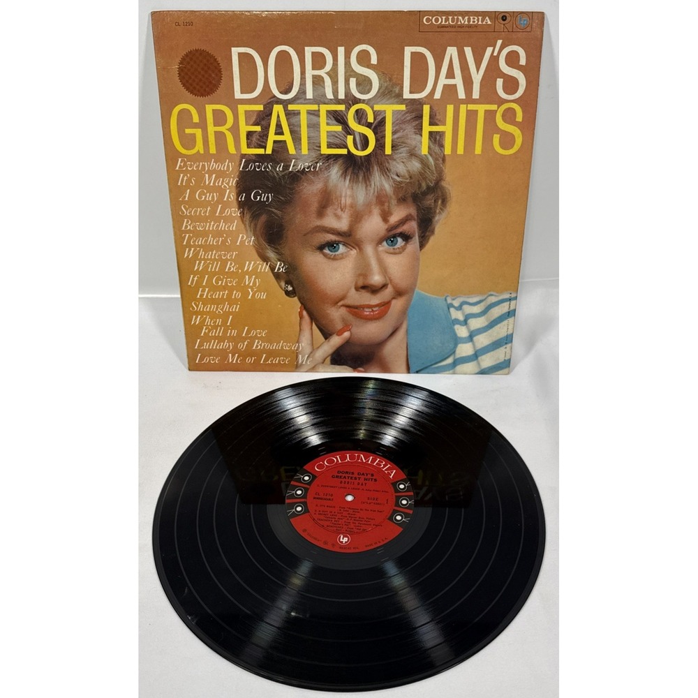 Columbia Doris Day Greatest Hits Vinyl LP 12" Black CL 1210 Mono 1958 Pressing